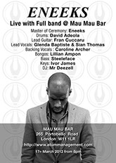 Eneek Show at Mau Mau